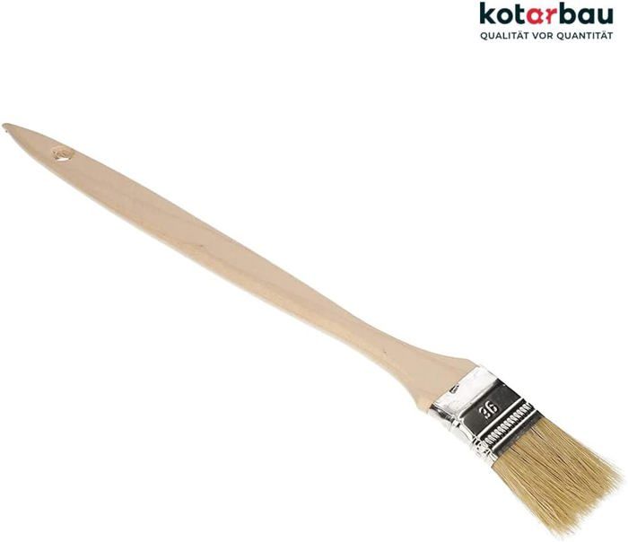 Pinceaux d'angle - Kotarbau - Lot de 10 - 36 mm - Poils naturels - Bois