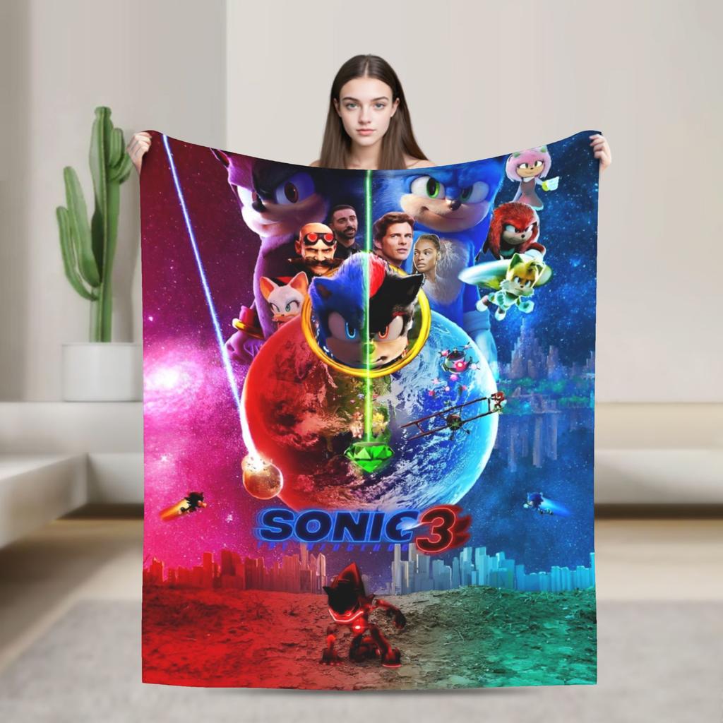 Бронированные Супер Ежик Тень Пледы Фланелевые Потрясающие Дышащие Пледы для Украшения Покрывала