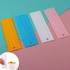 4pcs/set Cream Scraper PP Cream Smoother Pastry Icing Combs Spatulas DIY Baking Tools Bakery Accessories Cake Decorating Comb