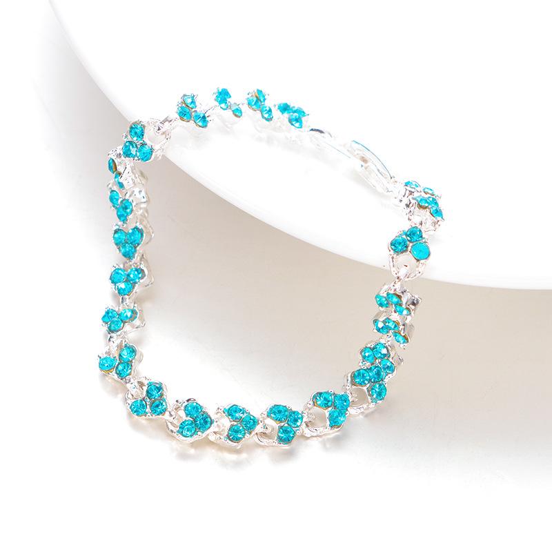 European and American New Bracelet Fashion Ladies Diamond-encrusted Zircon Bracelet for Girlfriend Valentine's Day Gift