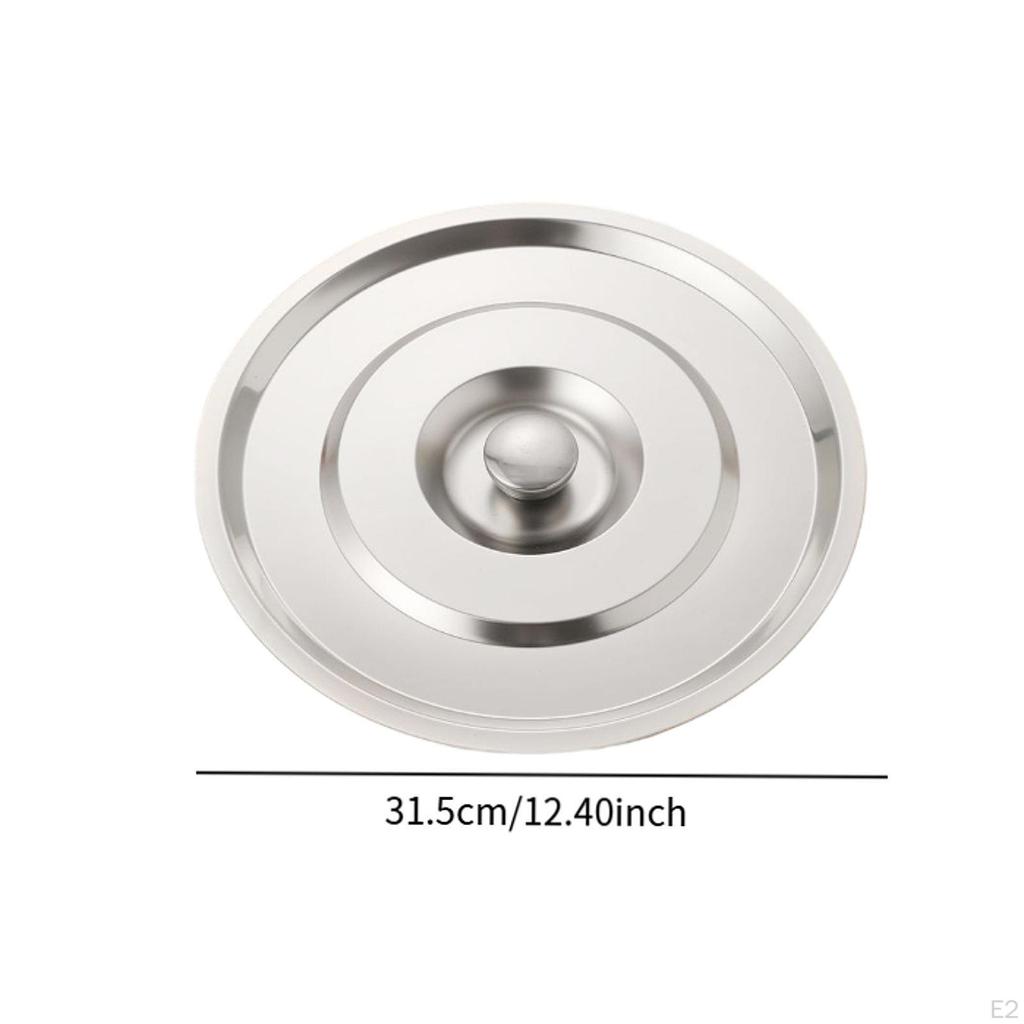 Cooking Pot Lid Round Cover with Handle Cookware Replacement Professional Skillet Frying for