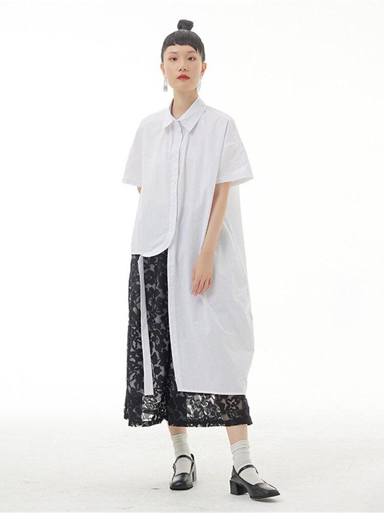 Xitao Сетчатые широкие брюки с модным принтом, женские брюки WMD6824