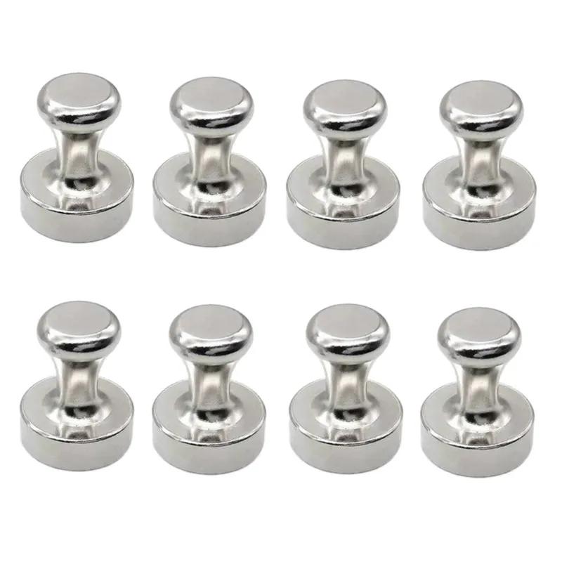 8/4/2/1 шт. Магнитная круглая кнопка, мощная неодимовая кнопка, настенный крючок для дома, кухни, офиса, холодильника, доски