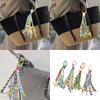 Vibrant Handmade Keychain Weaving Keyring Ornament Decorative Phone Bag Charm for DIY Enthusiasts And Fashion Lovers