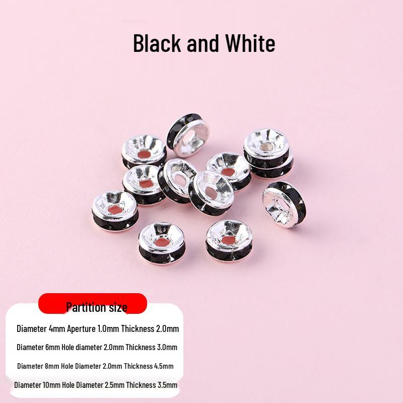 Rhinestone Diamond Spacer Bead Wheel for DIY Phone Chain and Keychain Accessories