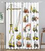 Cartoon Tractor Truck Excavator Bulldozer Child Curtains Blinds for Boys Room Kitchen Windows Long Cortinas Ready-made Treatment