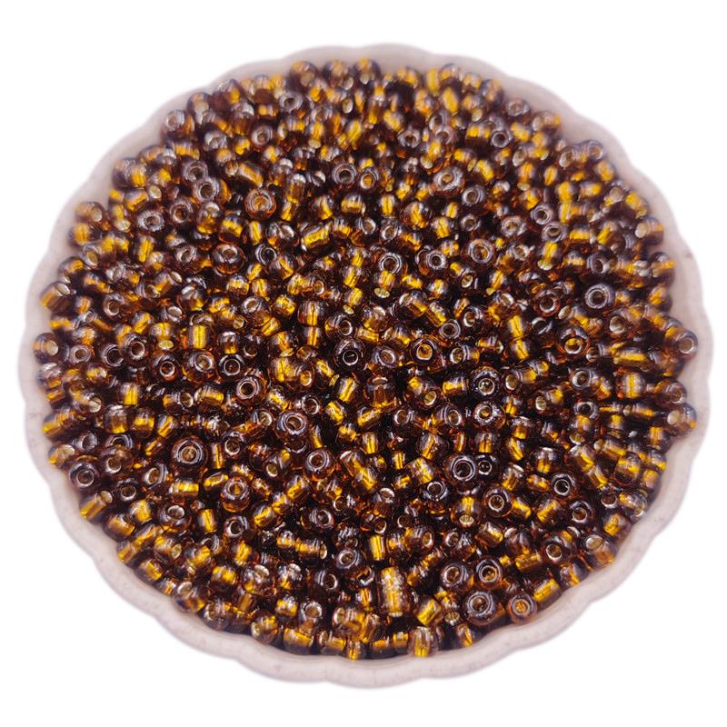 Fashionable Jewelry Making Loose Beads 3mm 4mm For Necklace Bracelet Mini Seed Glass Beads Candy Color Pendant Silver Plated DIY