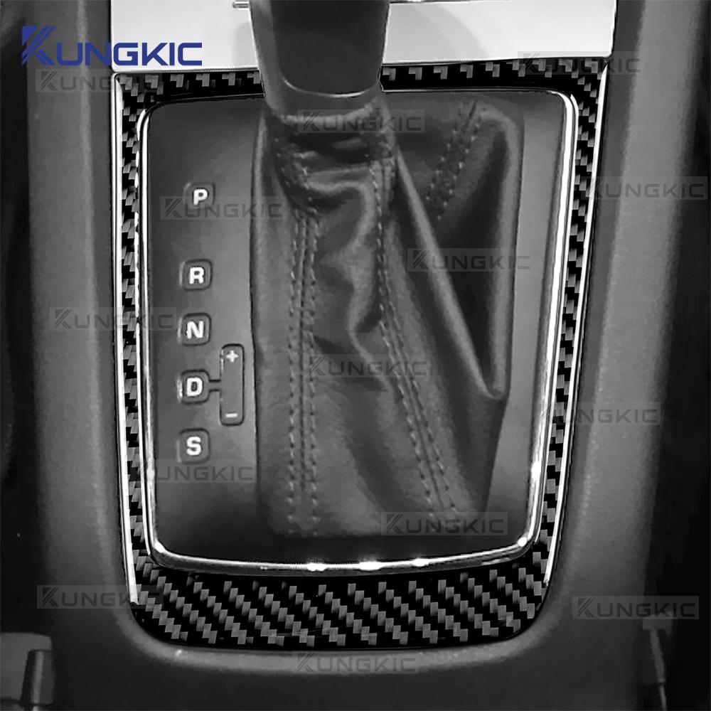 Real Soft Carbon Fiber Gear Shift Console Outer Trim For Skoda Octavia 1z3 1z5 A5 2005 2006 2007 2008 2009 2010 2011 2012 2013