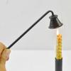 Household Banquet Metal Bell Shape Fire Extinguisher Wick Cover 18cm Handle Vintage Decor Home SPA Hotel Snuffer