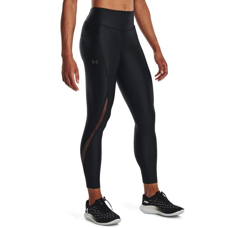 Under Armour Леггинсы для бега, однотонные, Nine-Point, винтажные спортивные штаны, женские плавки, черные 1376821-001