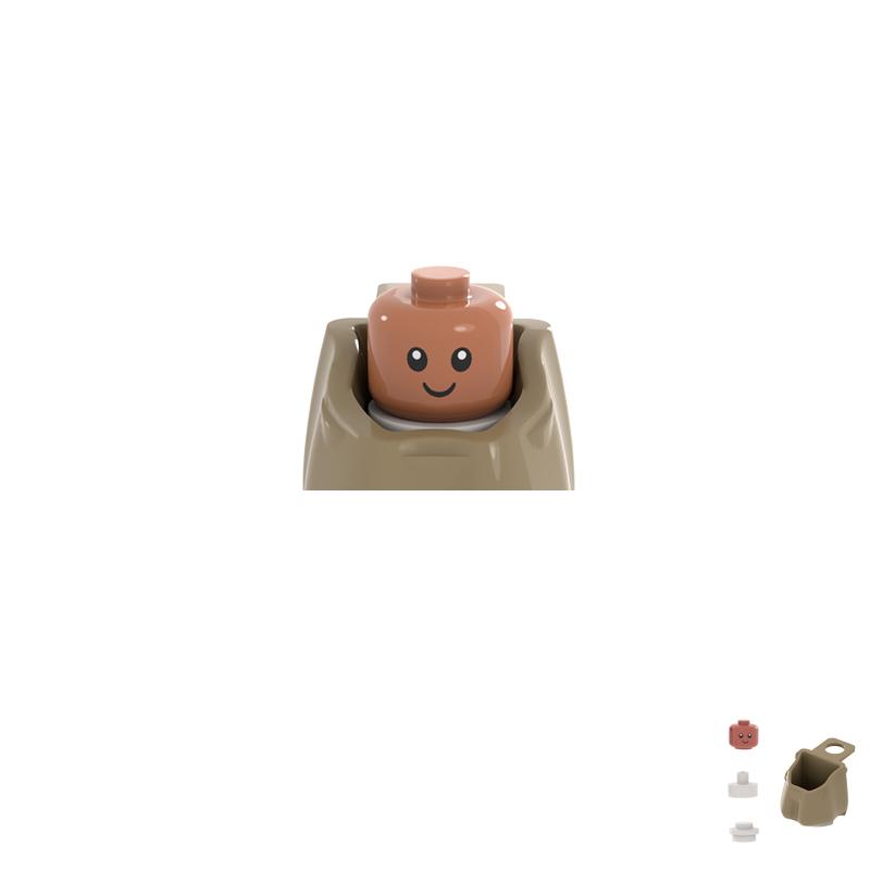 Малыши Младенцы Милая Тележка Младенец Строительные Блоки MOC Игрушки Коллекция для Детей Подарок Мальчик Девочка Город 25128 24581 100662 18855 37822