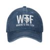 WTF Where's The Fish Hat Women Baseball Hat Graphic Cap Men’s For Cap