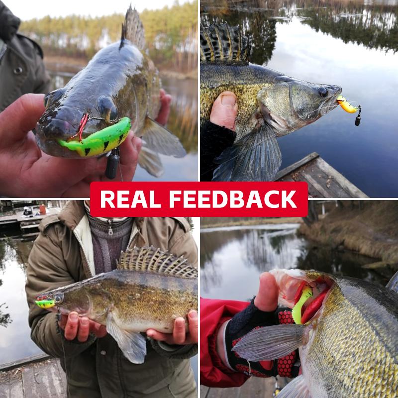 Tail Meredith Curved Soft Bait 70110mm Integrated 3d Soft Eye Pike Bass Jx72