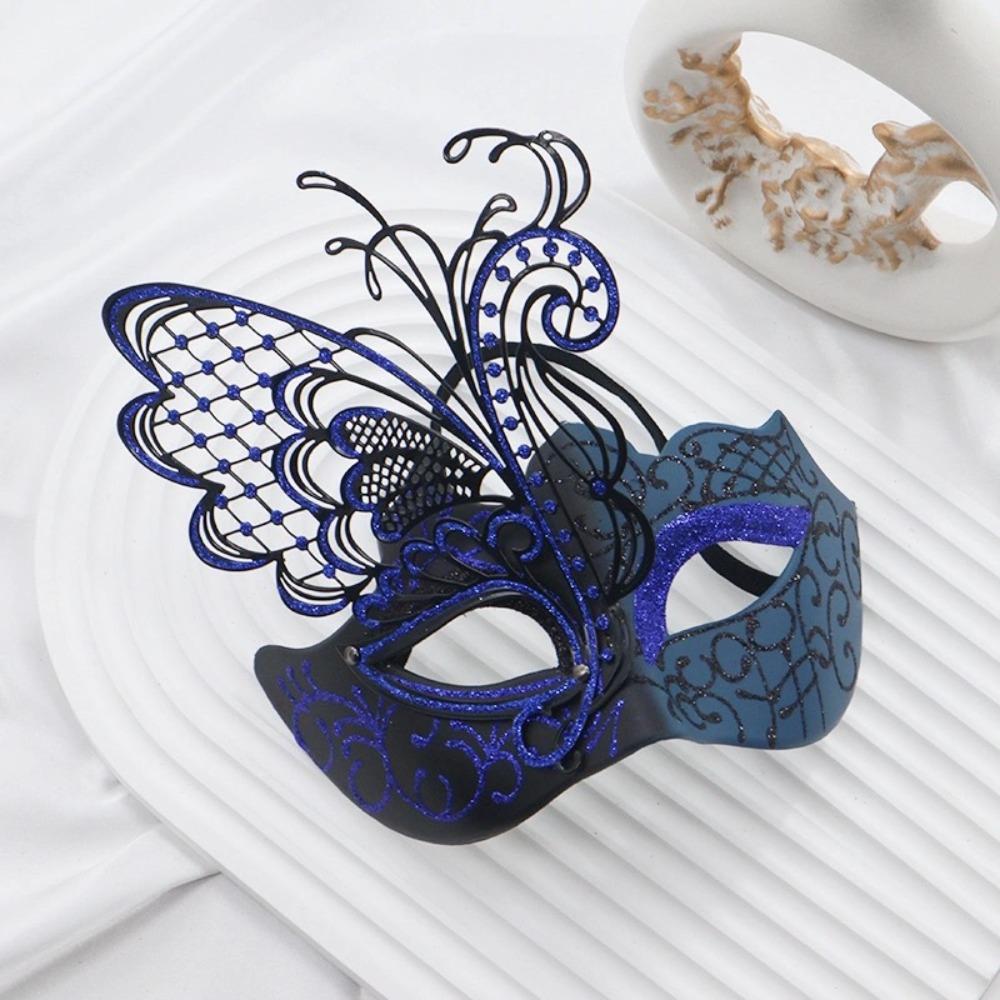 Retro Glitter Mask Beautiful Masquerade Cosplay Mask Half Face Mask  Carnival Costume Props