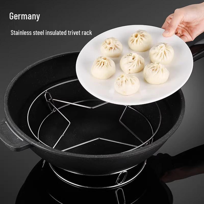 Многофункциональная кухонная подставка для кастрюль из нержавеющей стали с теплоизоляцией и защитой от ожогов