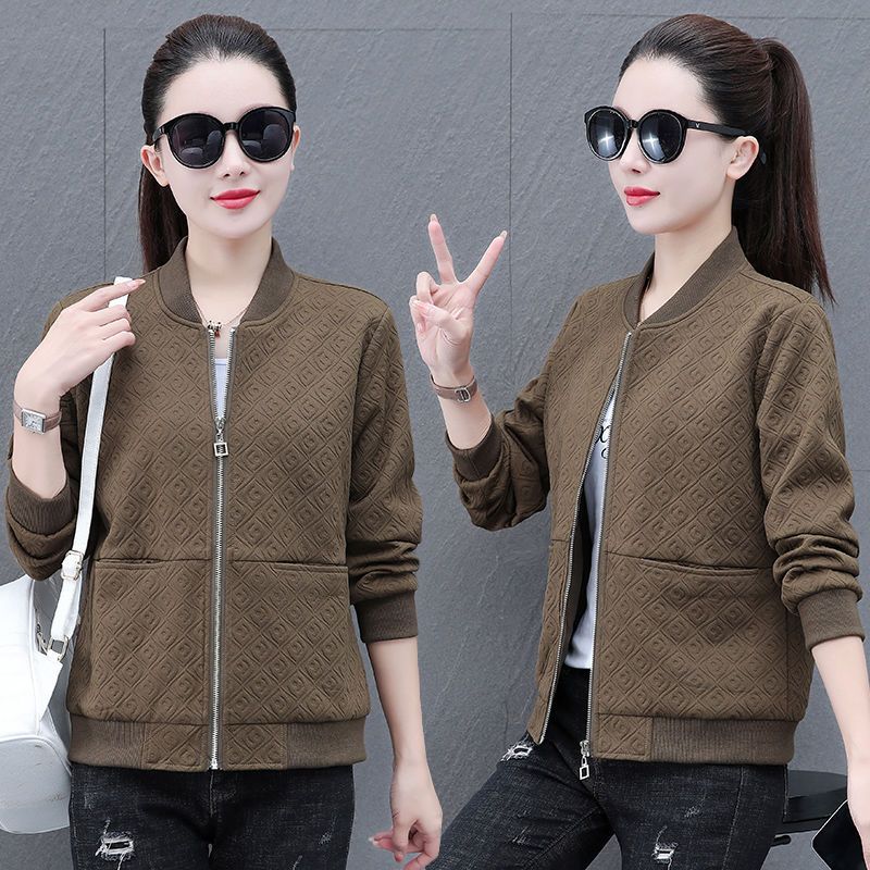 Модная и универсальная короткая куртка для женщин, повседневная бейсбольная куртка на весну и осень с шикарным видом