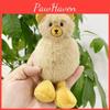 Whimsical Plush Bear Bag Charm Keychain Adorable 18cm Doll For Girls Gifts
