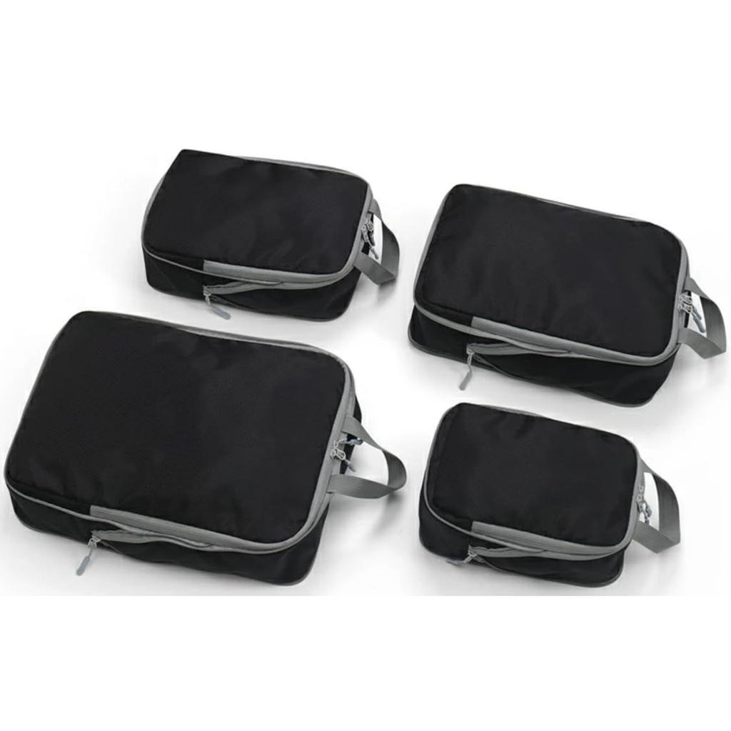2026 Latest Travel Compression Bags Pouch 4-Piece Set Affordable Clothing Sorting Waterproof Dustproof Convenient Packing Organizer Business Trips