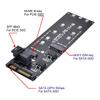 Комплект Cablecc to U2 NGFF to HD Mini SAS NVME PCIe SSD SATA адаптер для материнской платы SFF-8643 M-Key