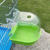 Plastic Parrot Bathtub Wall Mount Parakeet Bathing Tub Practical Bird Bath Box Pet Cage