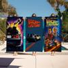 Classic Movie Clips Back To The Future Delorean Time Machine Beach Towel Bath Towels for Girl Microfiber Free Beach Yoga Spa