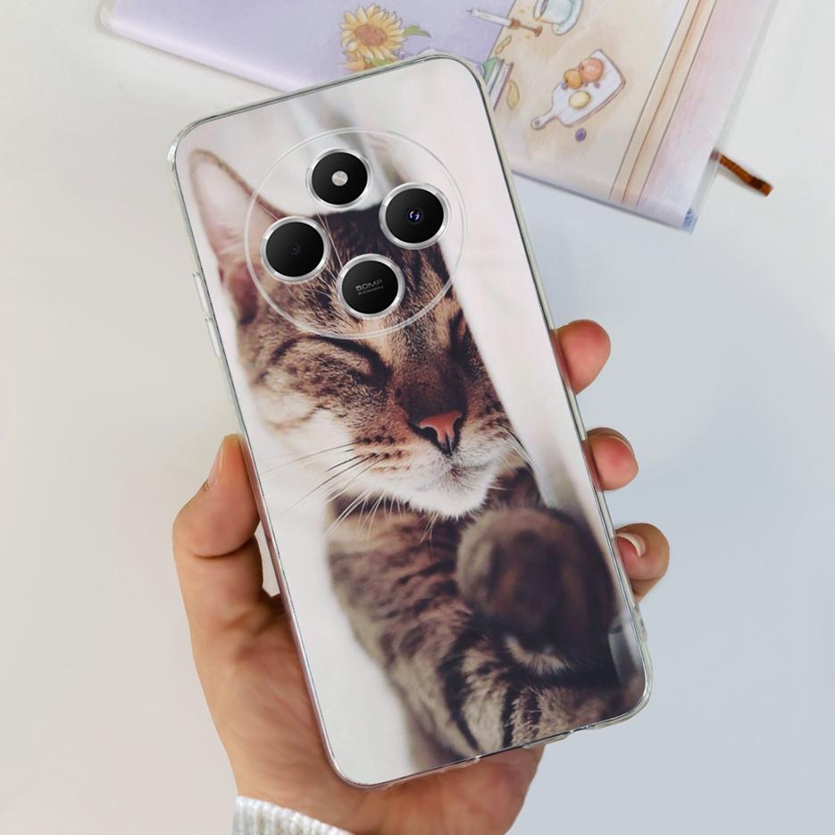 For Xiaomi Poco C75 Case Cute Cat Butterfly Painted Cover Soft Silicone Phone Case For Xiaomi Poco C75 C 75 PocoC75 Fundas Coque