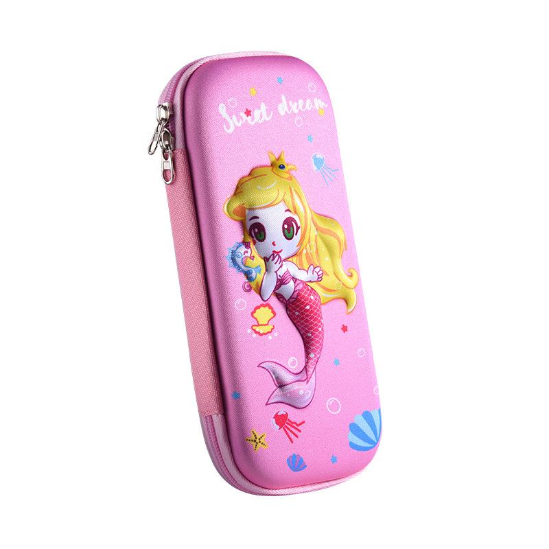 3D School Stationery Box Pencil Case - Girls' Cartoon Design - Large Capacity - Pencil Box For Students And Children - Gift For Kids