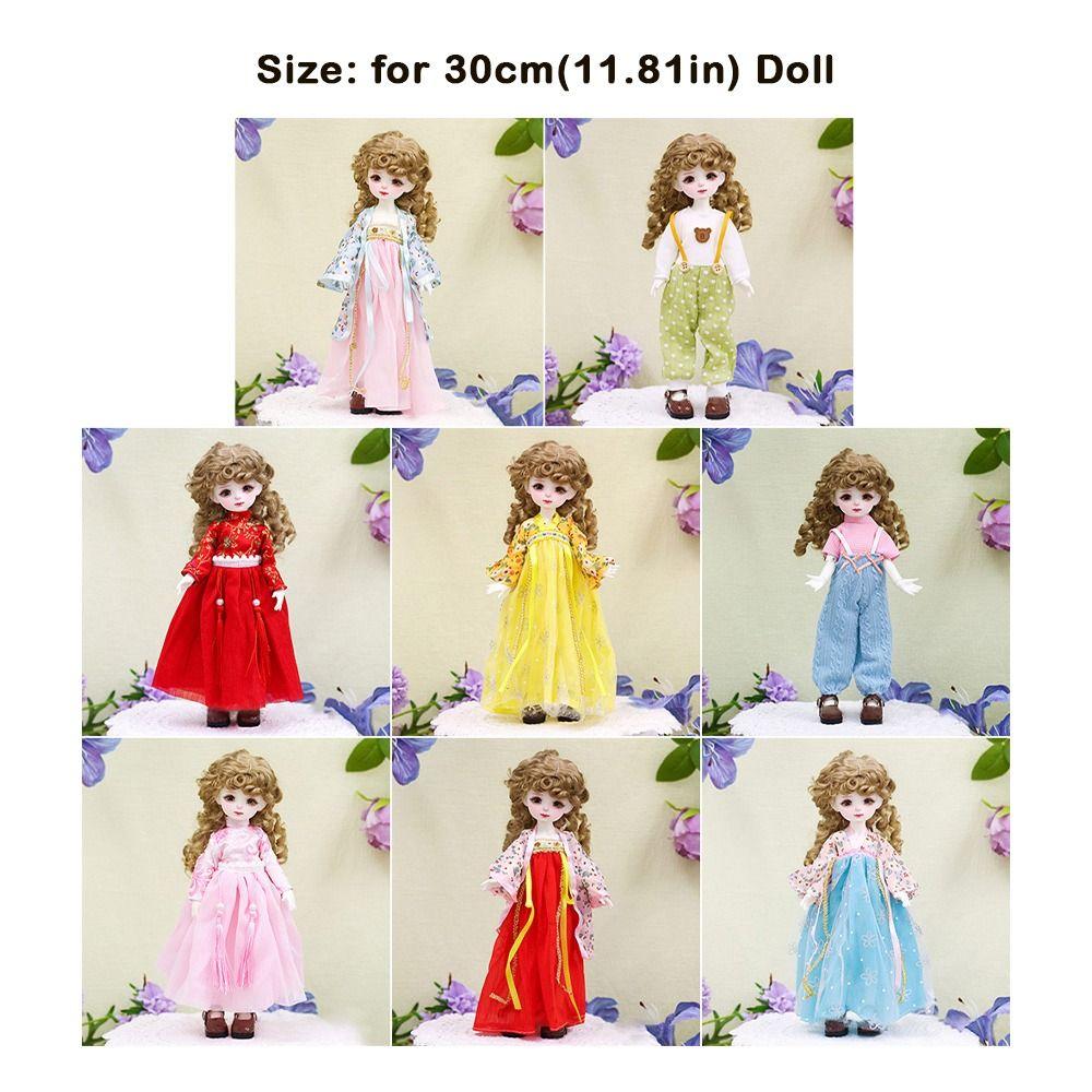 DIY 1/6 BJD Doll Clothing Pretty Doll Dress Casual 30cm Doll Clothes (No Dolls and Shoes)