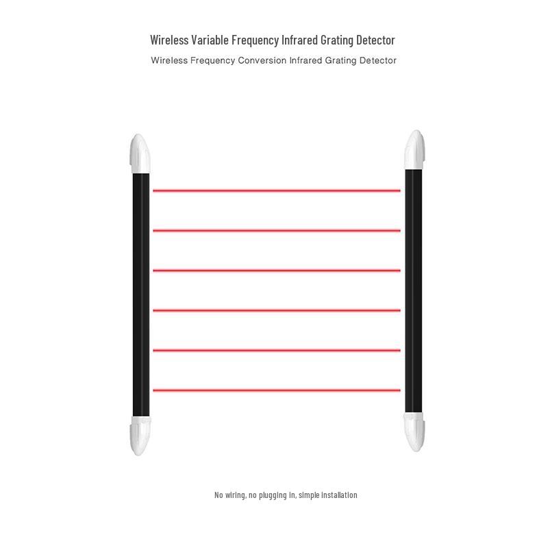 ALHPN Outdoor Wireless Infrared Barrier Alarm Sensor, 50cm