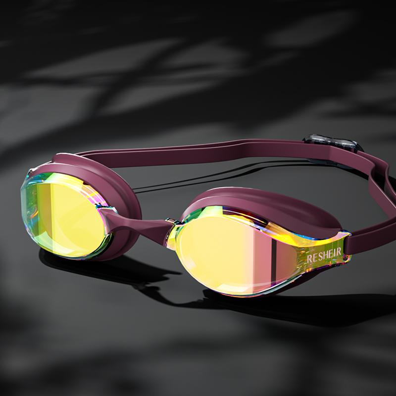 Профессиональные очки для плавания унисекс для гонок, линзы HD и очки для плавания с защитой от запотевания для взрослых