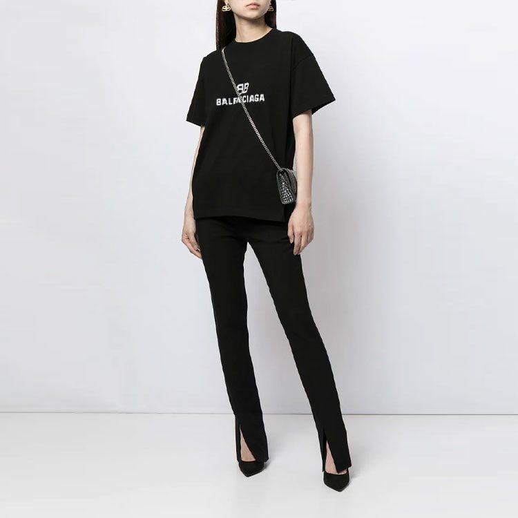 Balenciaga Футболка женская черная 612965TKVI71070