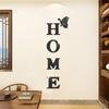 Mirror Home Letter Signs Acrylic Wall Stickers Letters Reflective Wall Decals for Living Room Bedroom Kitchen