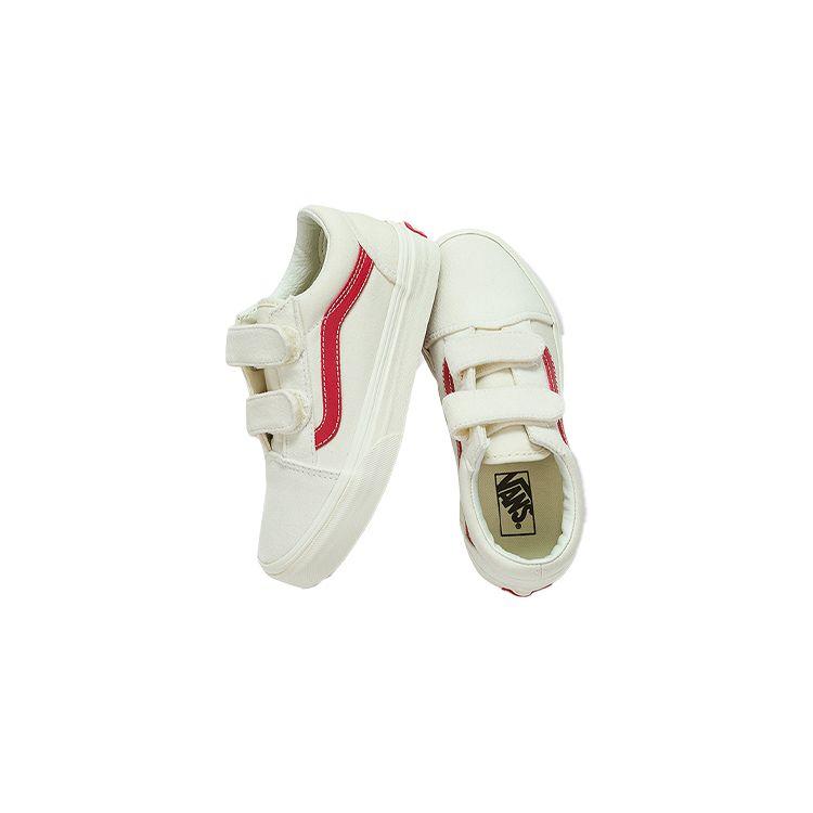 Vans Повседневные низкие детские кеды для скейтбординга Детские кроссовки Бело-красные VN0A4BUVOXS