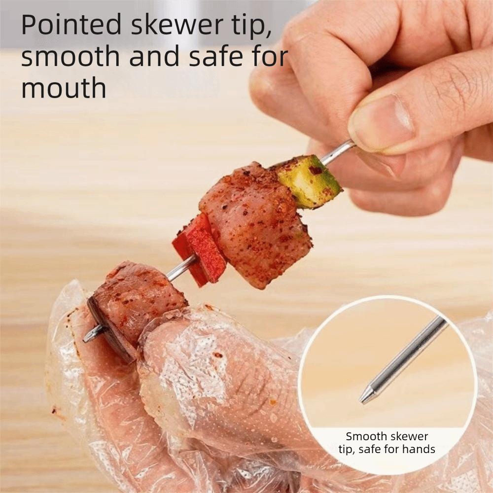Heat-Resistant Air Fryer Skewer Stand Stainless Steel Skewers Rack Home Kitchen