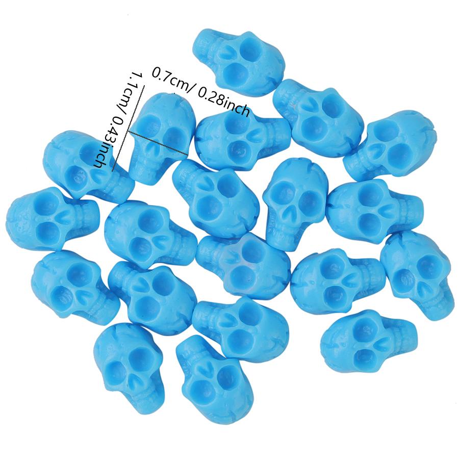 10/30/50/100 шт. Полимерные черепа, шармы для нейл-арта, плоские бусины, панк, украшение для ногтей на Хэллоуин