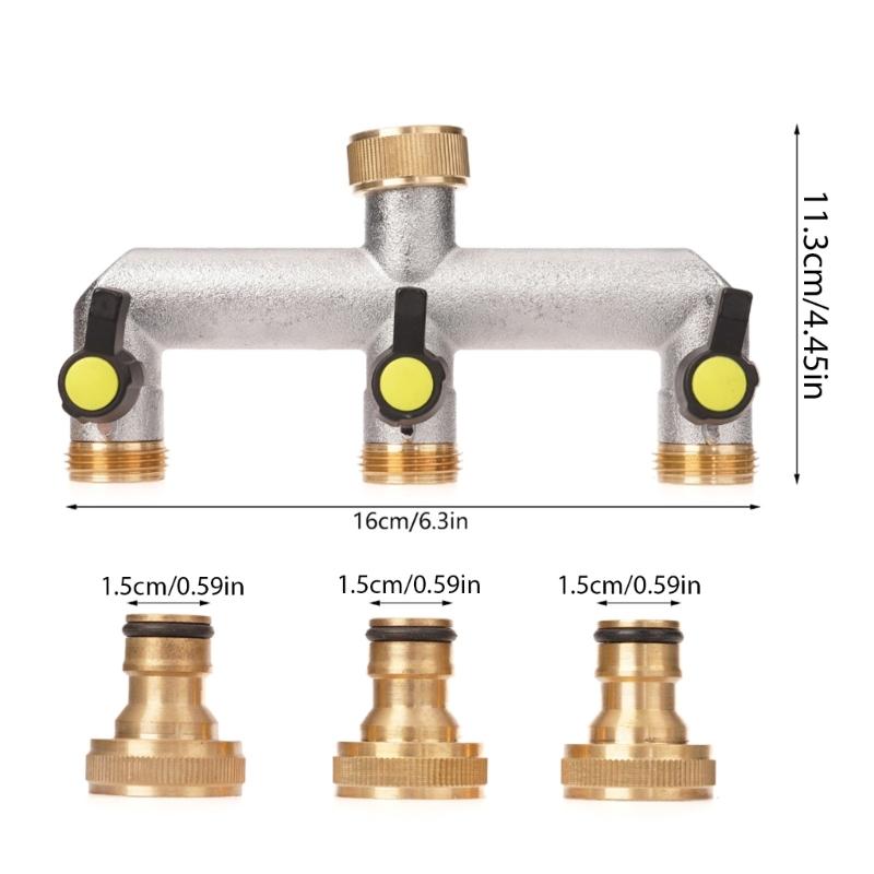 Модернизации 3-ходовой адаптер для крана Удобное 3-ходовое распределение воды Простой в использовании 3-ходовой водяной адаптер Гибкий водяной адаптер