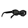 CELINE Diagonal Sunglasses Shiny Black/Smoke Unisex Eyewear CL40238U-01A