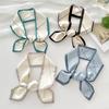 Luxary Korean Twill Decorative Ribbon Small Scarf for Women Hair Band Small Scarf Binding Bag Handle Ribbon Headband Lady Tie
