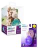 [Набор] Соска Philips Avent с держателем для соски в виде жирафа + Соска Philips Avent Soothie (0-3 месяца) 2-Pack