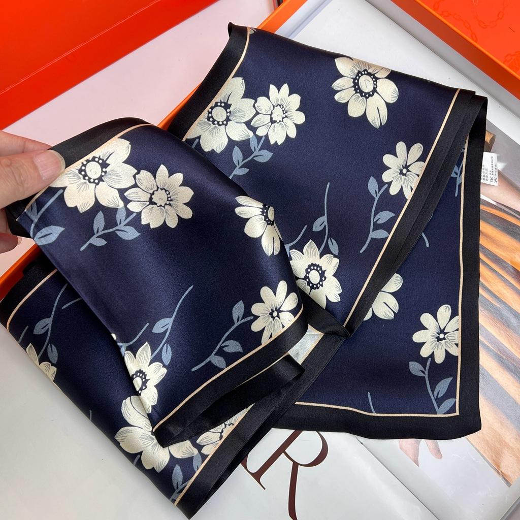 100% Mulberry Silk Authentic Silk Satin Streamer Long Tie Decorative Mulberry Silk Scarf Silk Scarf Women