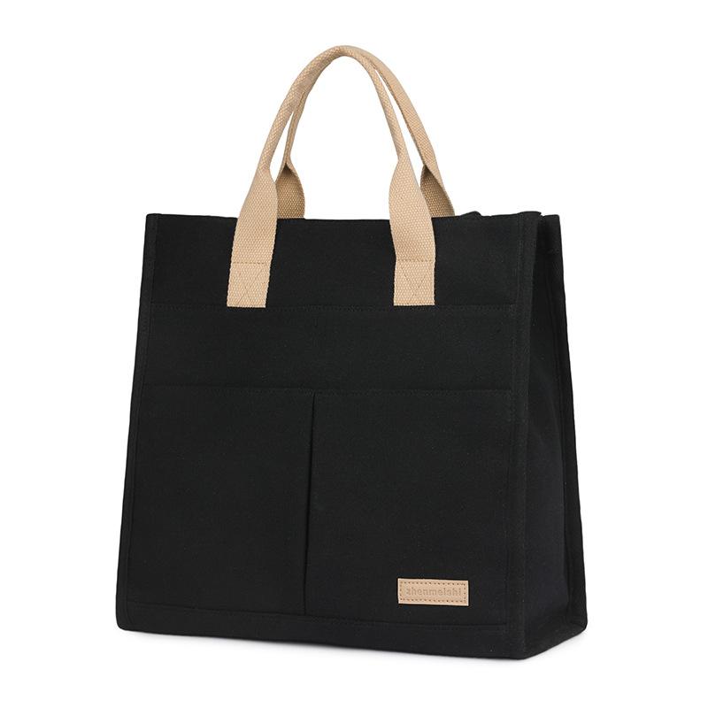 Women's Handbag Lightweight Multi-Compartment Canvas Bag Travel Commuter Computer Bag