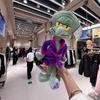 Animation Spongebob Squidward Plush Doll Anime Purple Pajama Robe Plush Stuffed Plaything Bedtime Sleeping Accompany Doll Surprise Gfts