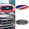 Для эмблемы Ford F150 F250 F350 Edge Explorer RANGER EXPEDITION Автомобильная передняя эмблема Флаг США Задние аксессуары