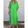 Summer Women's Dresses Fashion Solid Colours Loose Casual Dress