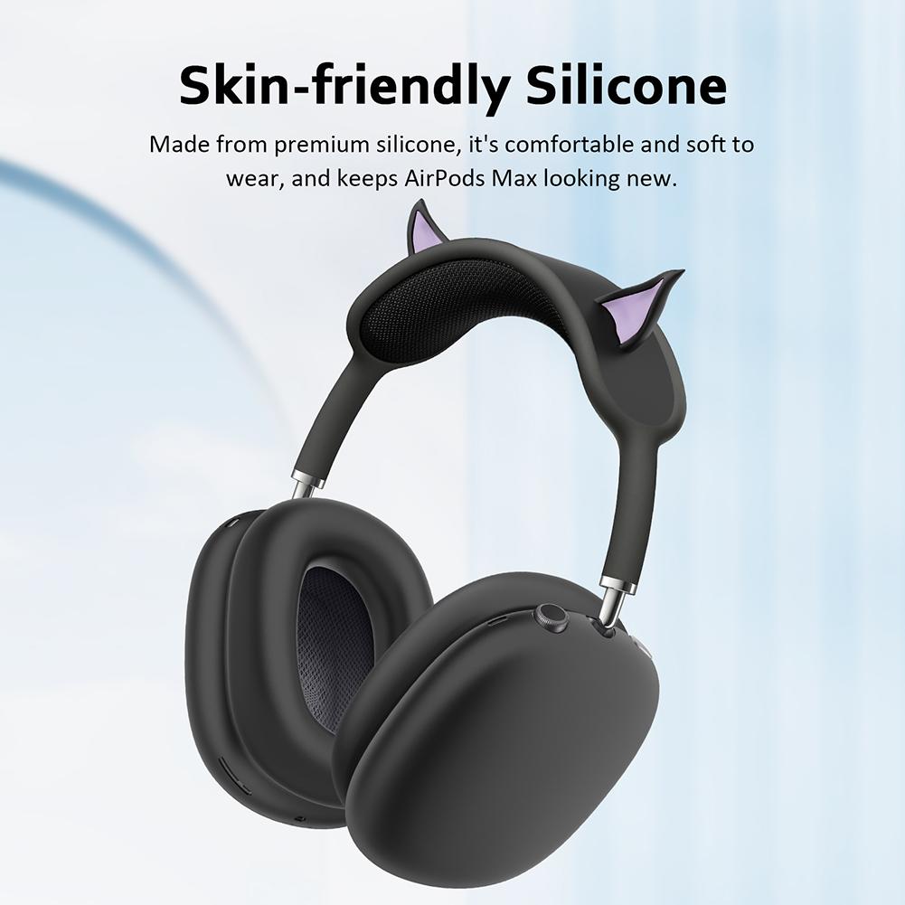Силиконовый чехол 3 в 1 Чехол для амбушюр/Чехол для амбушюр/Чехол для оголовья Противоударный чехол для беспроводных наушников AirPods Max