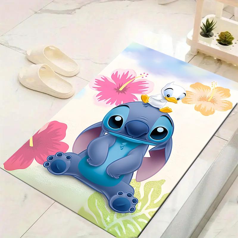 1Pc Stitch Adventure Rug, Office Carpet Indoor Outdoor Doormat, Non-Slip Soft, Living Room, Christmas Halloween Gift. M928631