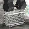 No-Drill Kitchen Cutlery Holder Wall Mounted Stainless Steel Space-Saving Sturdy Utensil Organizer for Apartment Rental