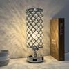 1PC USB Bedside Crystal Desk Lamp, Home Bedroom Living Room Hardware Electroplated Led Crystal Desk Lamp