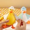 Медленно поднимающаяся утка, пищалка, мягкий ТПЭ, антистресс, со сменной одеждой, портативная игрушка-непоседа, гаджет для снятия стресса для детей и взрослых