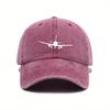 Airplane Printed Baseball Cap with Simple Design, Daily Fashion, Men's and Women's Outdoor Equipment